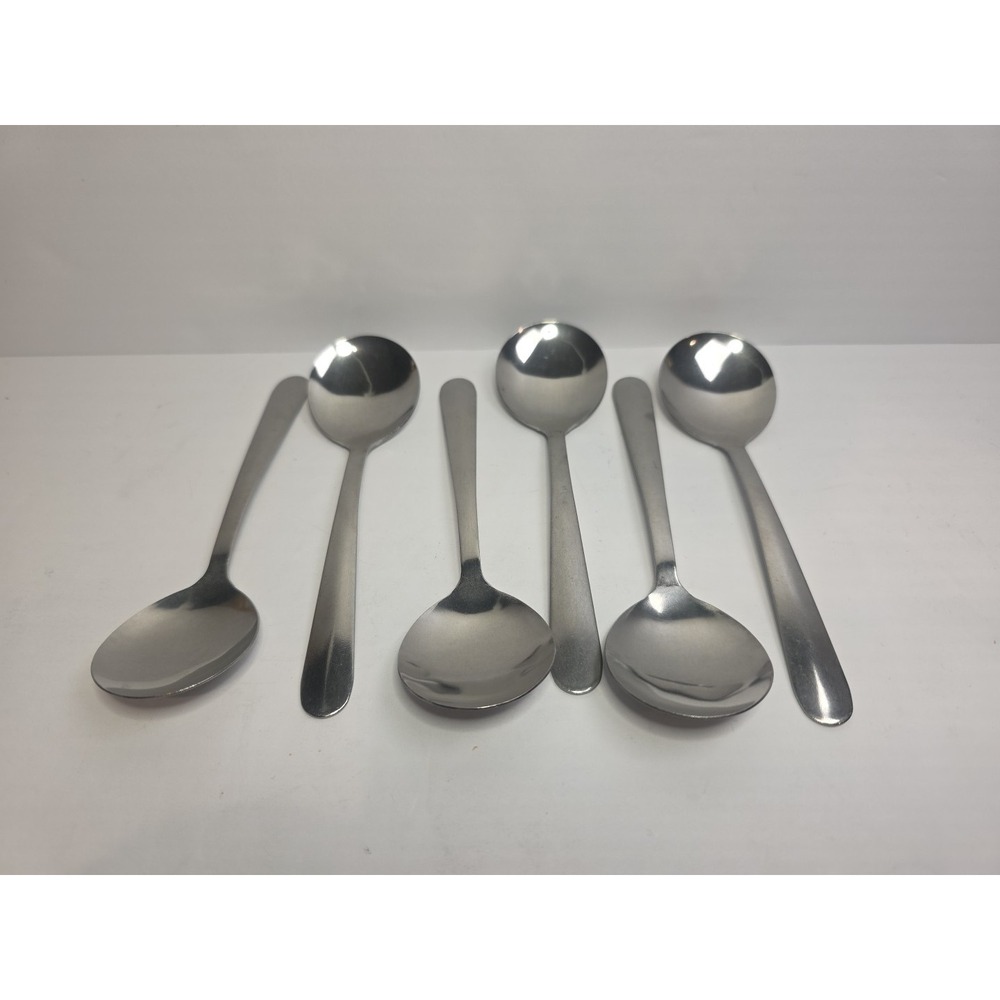 Set of 6 Walco Stainless Taiwan 17 5 1/2" Bouillon soup‎ spoon